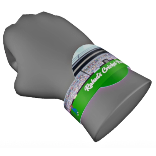 Personalized Cricket Theme Wristband | Free Size | Add Your Name